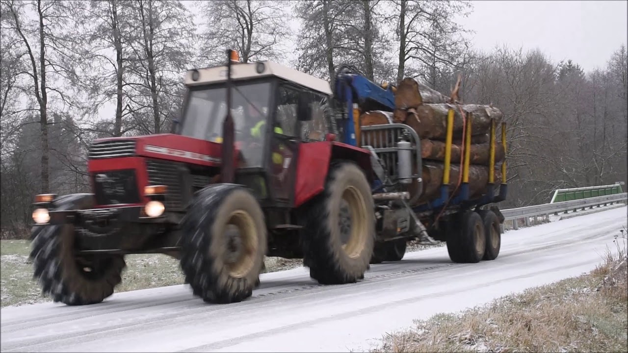 Zetor Crystal 12145 odvoz dřeva leden 2020