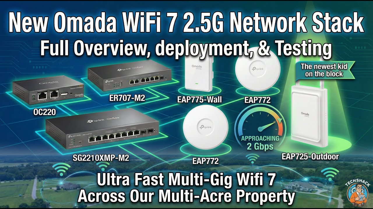 Самый быстрый Wi-Fi от TechShack! Полное обновление Omada WiFi-7! Многогигабитные точки доступа W...