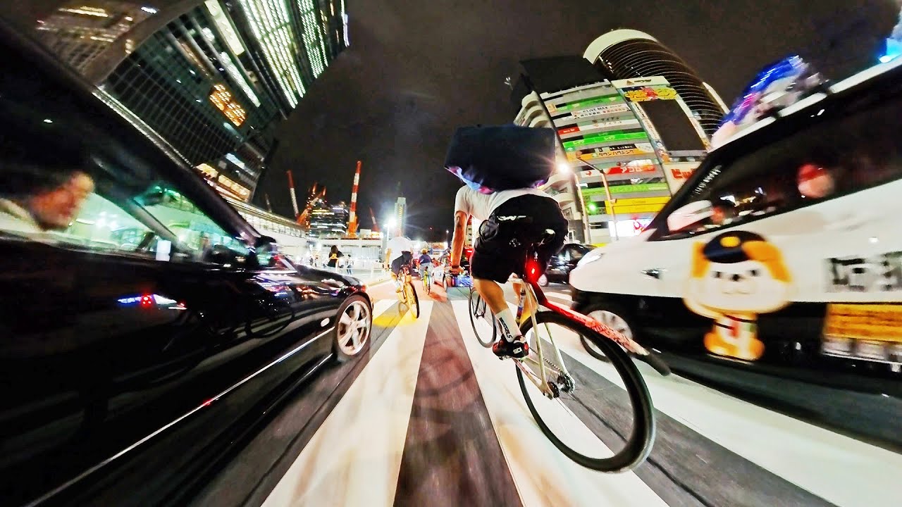 Tokyo Night Ride With Bike Messengers