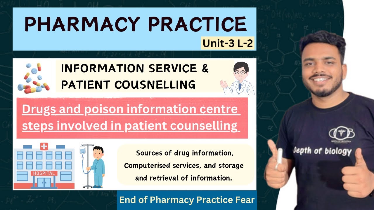 Information Service | Drug and Poison information centre | steps involved in patient counselling