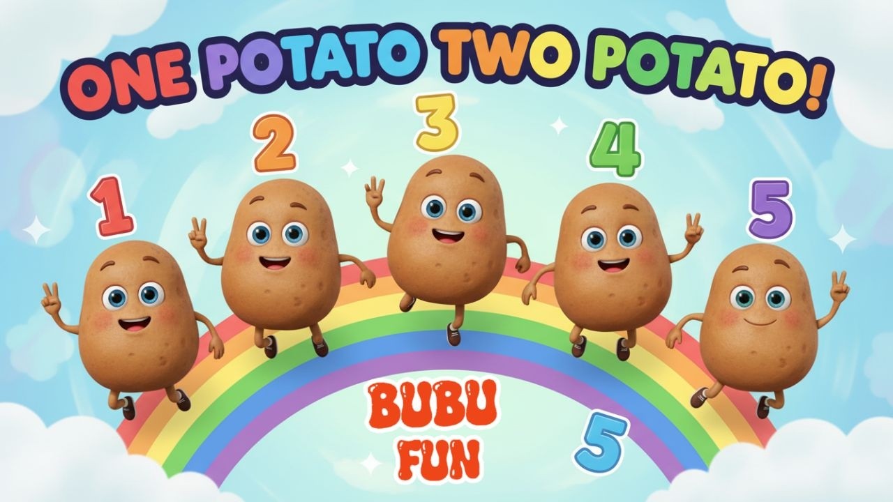 One Potato Two Potato 🥔 | Fun Counting Song for Kids | Nursery Rhymes & Kids Songs