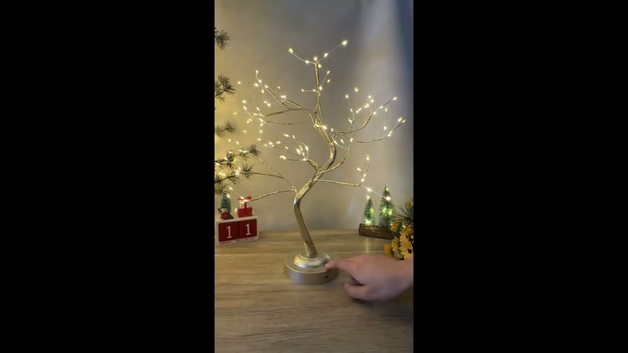 Prezentare video: Decoratiune Craciun copac, Hoff, 108 microLED-uri