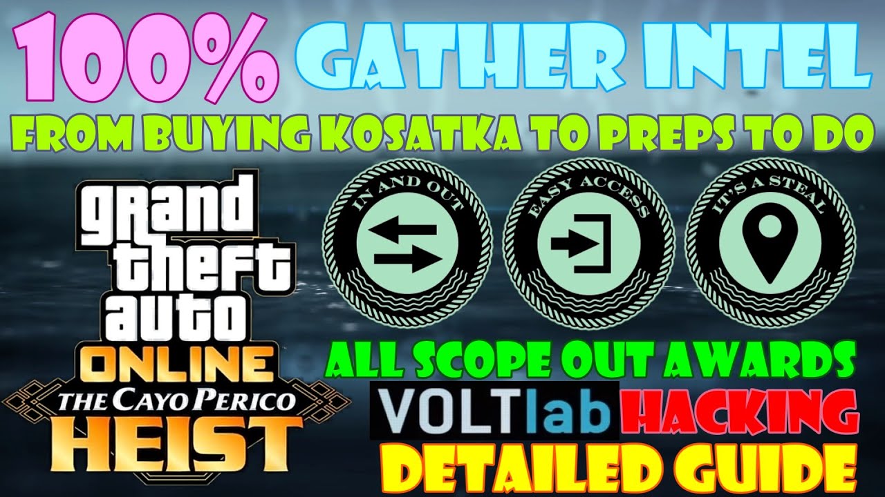 100% Cayo Perico Heist Gather Intel & Scoping Guide 🌱 From Buying Kosatka - Preps To Do &bull; GTA Online