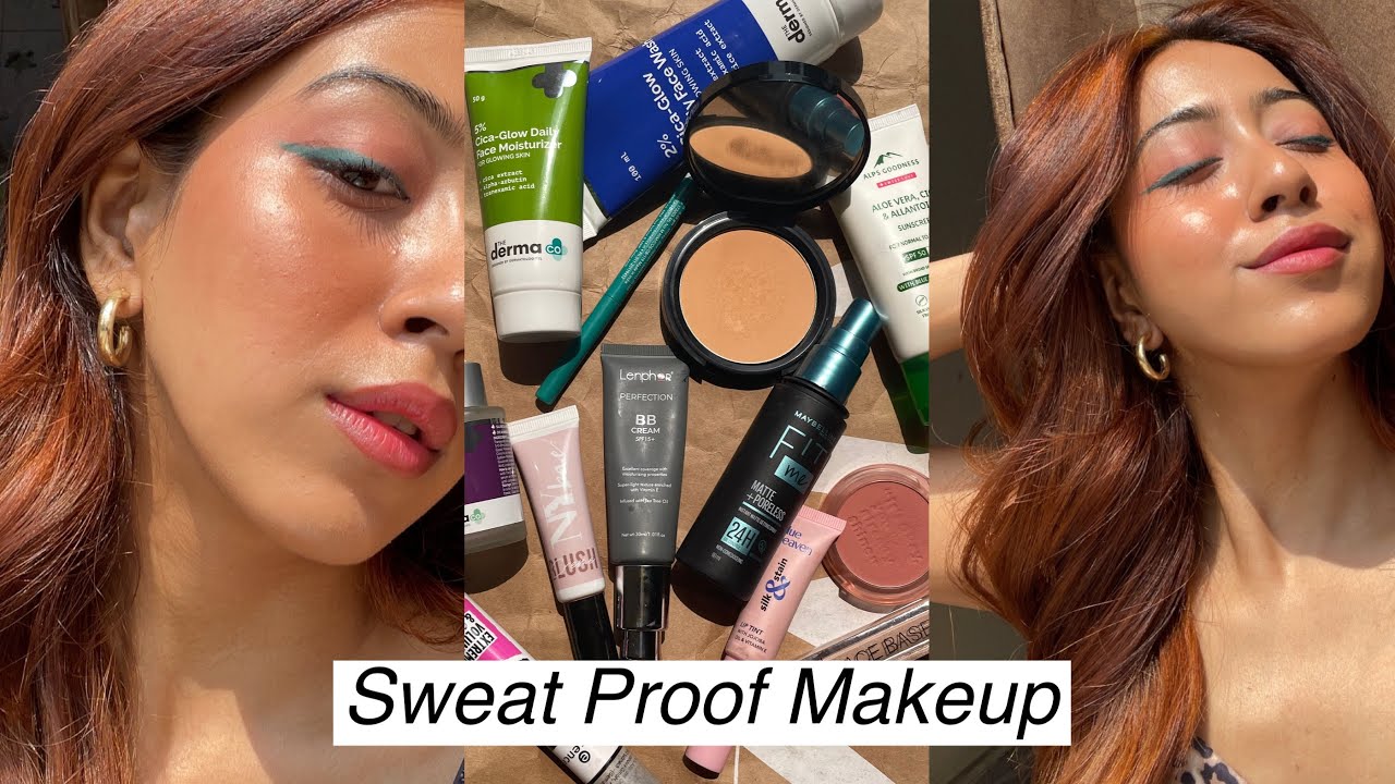 My 10 Minute Sweatproof Summer Makeup for College  / Long Lasting Base Makeup