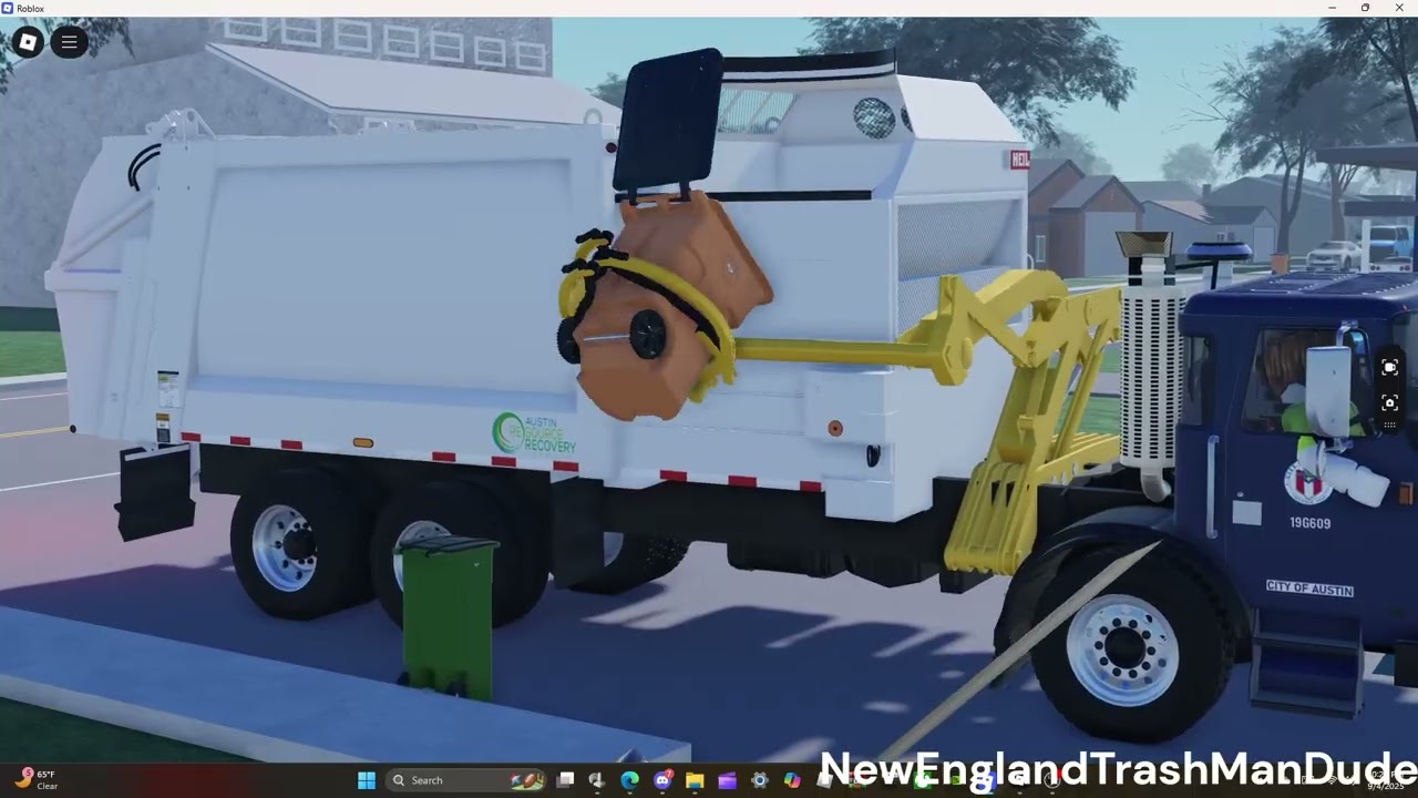Roblox Trash Truck: Autocar ACX Heil Python Flying Thru Austin Garbage