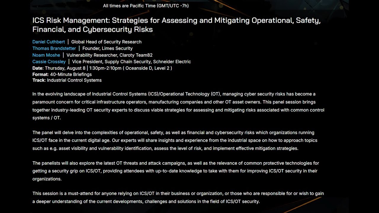ICS Risk: Strategies for Assessing Operational, Safety, Financial, and Cybersecurity Risks