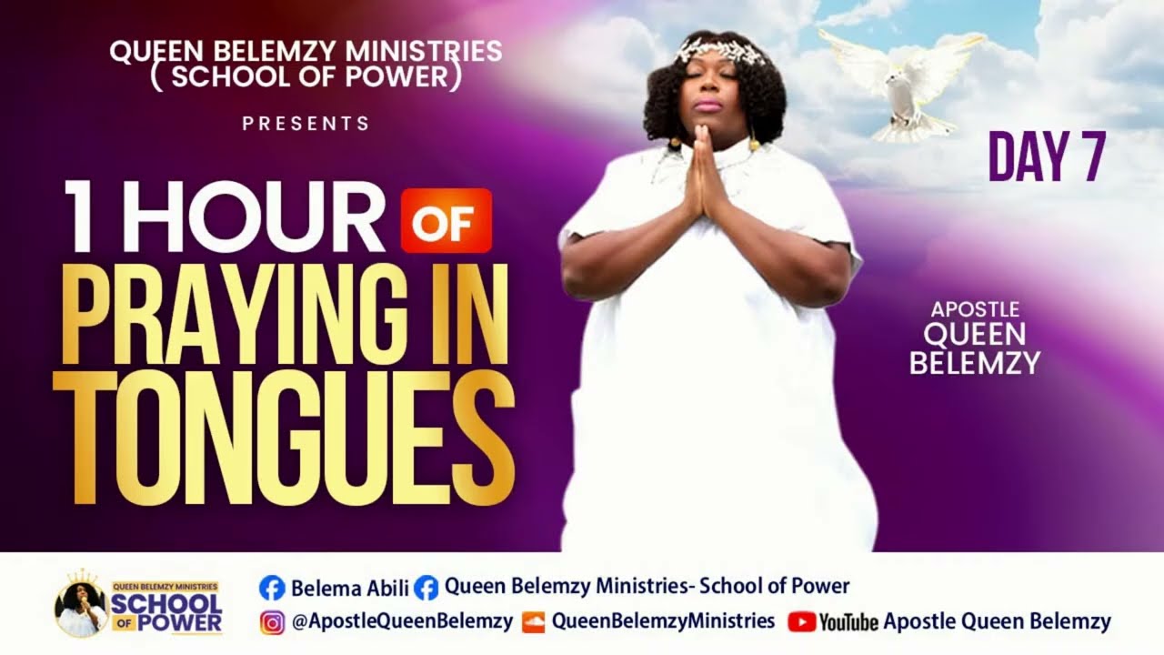 1 Hour of Praying in TONGUES.  Day 7