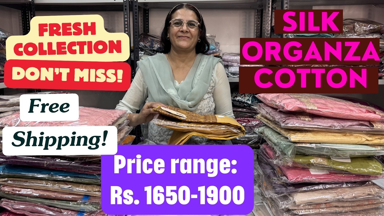 😍 New collection Silk, Organza, Jam cotton | Fresh, stylish, and affordable!🌸Book now at 9217070890