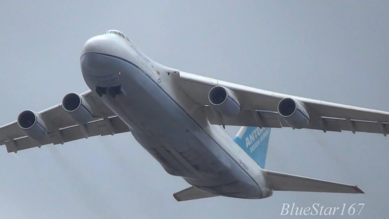 Antonov Design Bureau Antonov An-124-100 Ruslan (UR-82027) takeoff from NRT/RJAA (Narita) RWY 34L
