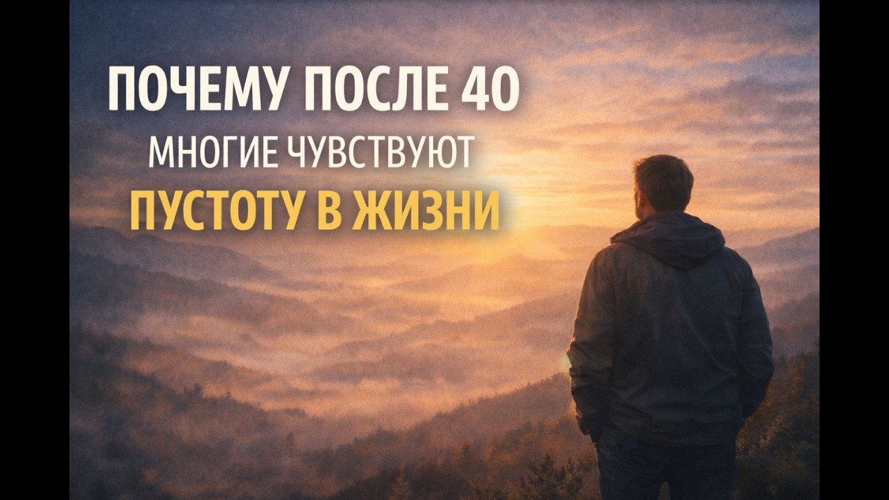 Почему после 40 многие чувствуют пустоту в жизни.  #кризиспосле40 #смыслжизни #самопонимание