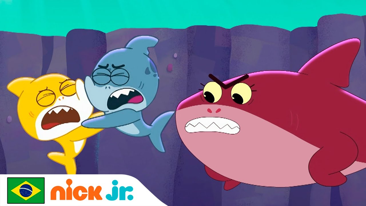 Baby Shark | Cante conosco a canção da CORAGEM | Nick Jr. em Português