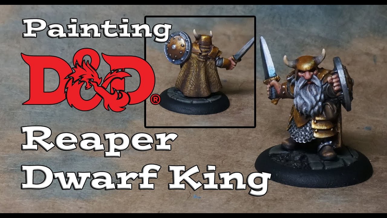 Painting a Reaper D&D Dwarf King (Fur Cloak Tutorial)