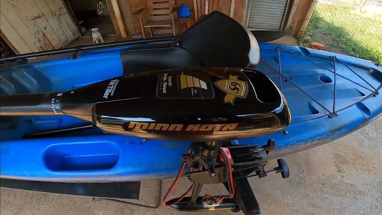 Como Adaptar Motor Elétrico em Caiaque... @Pescaria #
