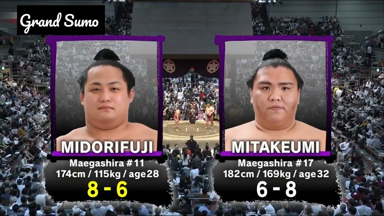 Grand Sumo 2025 / MidoriFuji VS Mitakeumi / Haru Basho