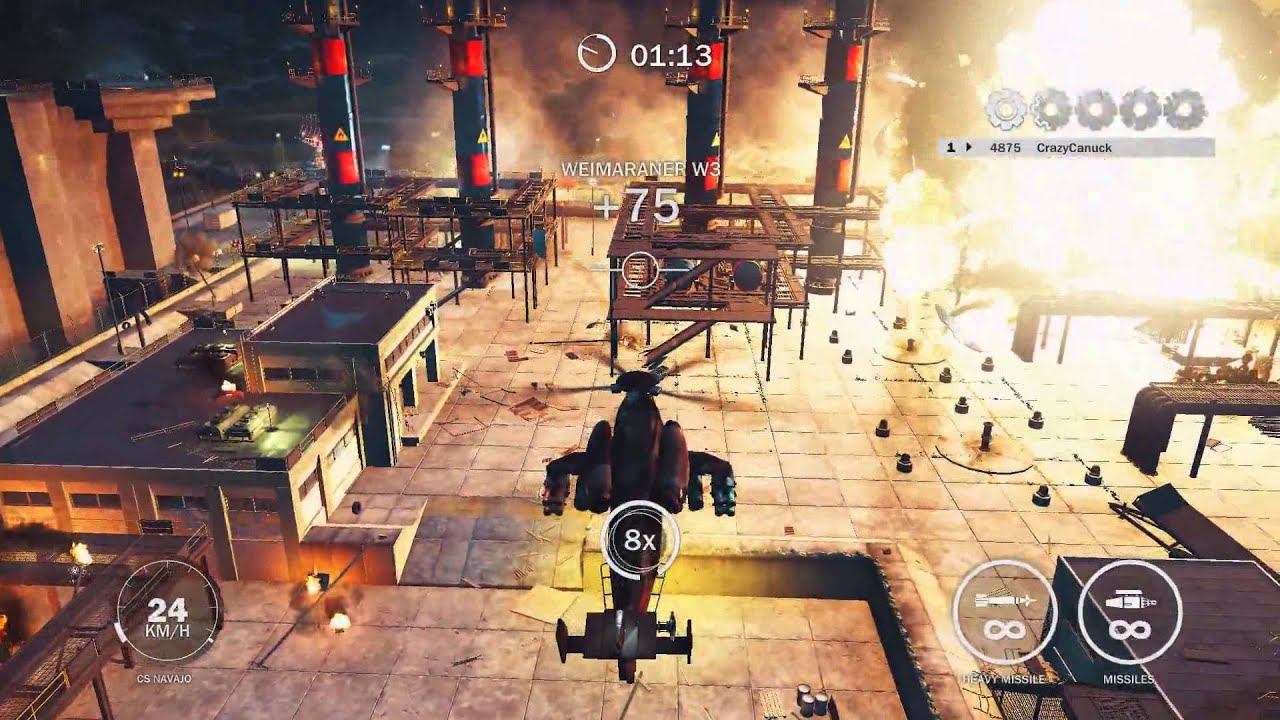Just Cause 3 - Machine Gun Frenzy 5 Gears - Destruction Frenzy