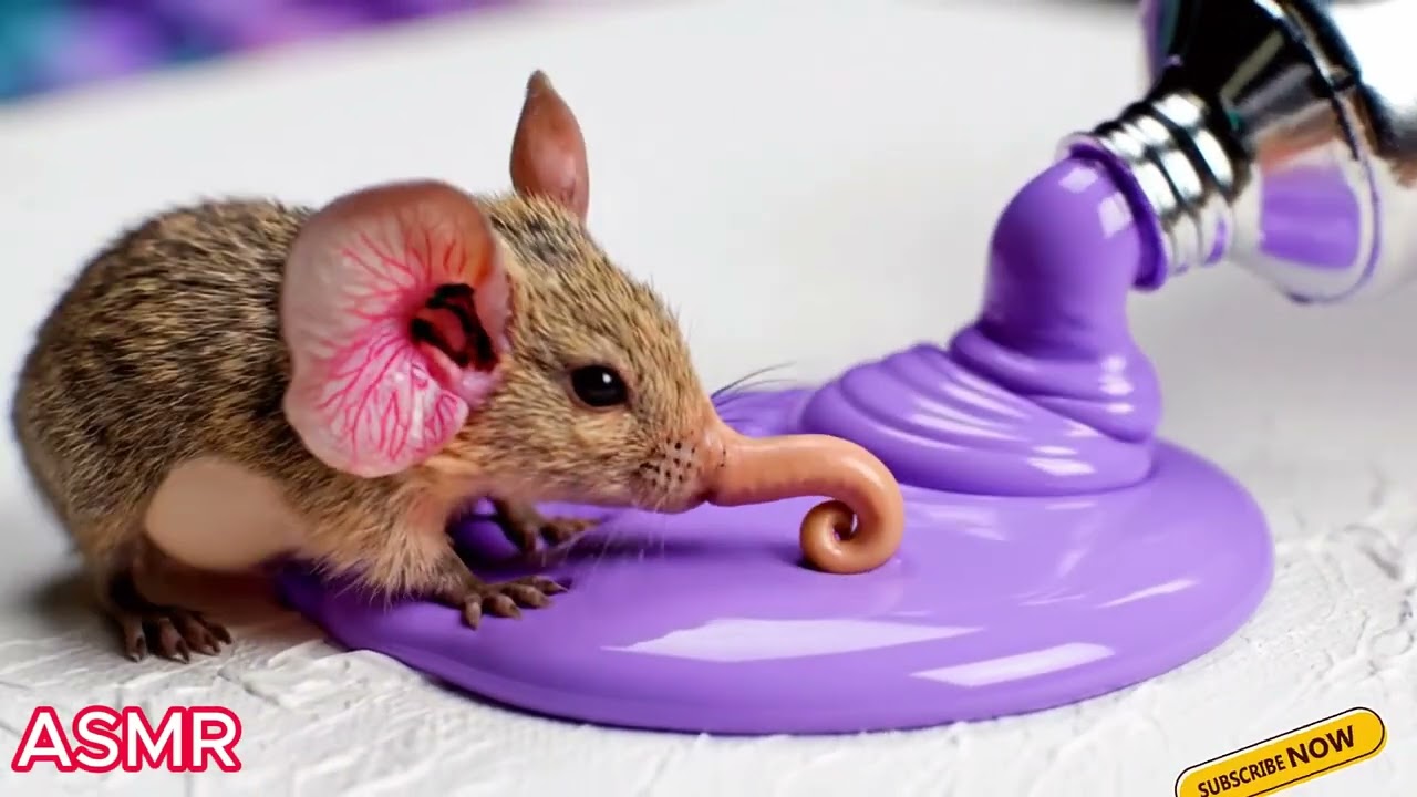 ASMR Satisfying Paint Tube Squeezing Animals | Oddly Satisfying Relaxing Video |