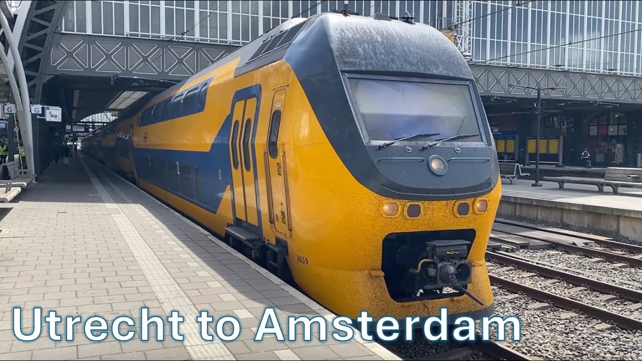A rainy ride on NS, Utrecht to Amsterdam