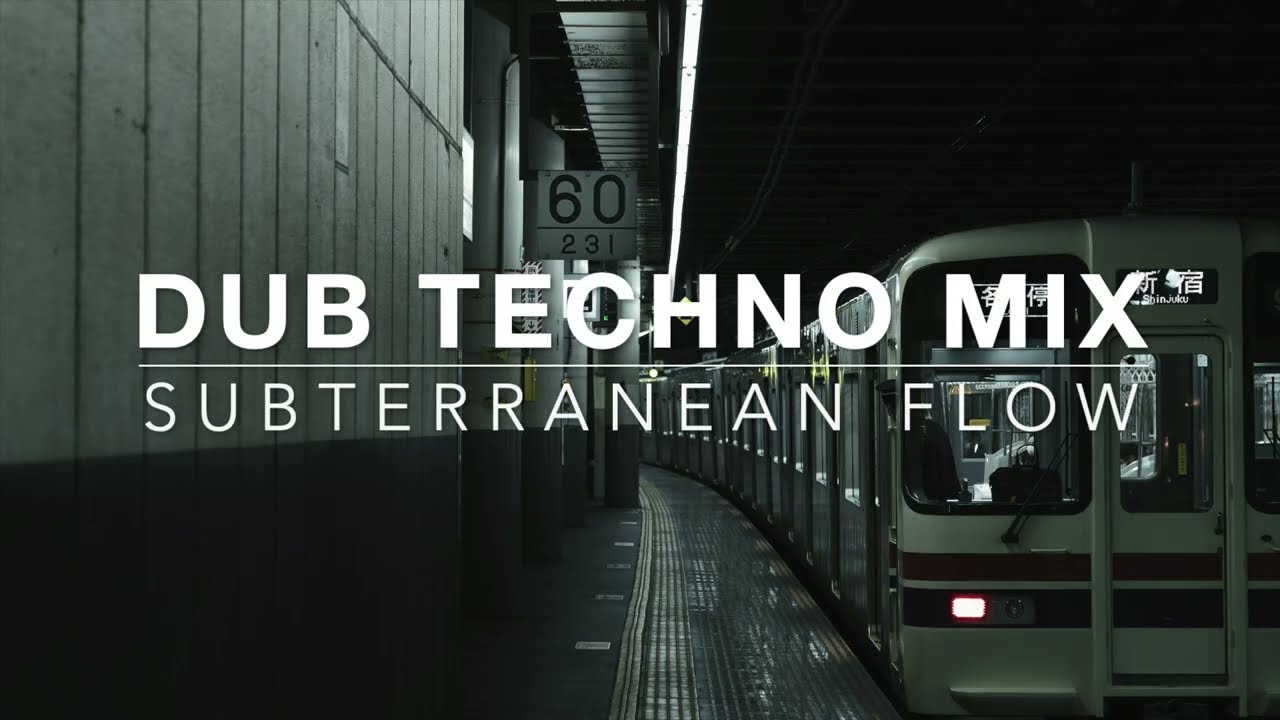 SUBTERRANEAN FLOW 🚇 Deep Dub Techno & Tokyo Subway Ambience [Focus / Travel / Chill]