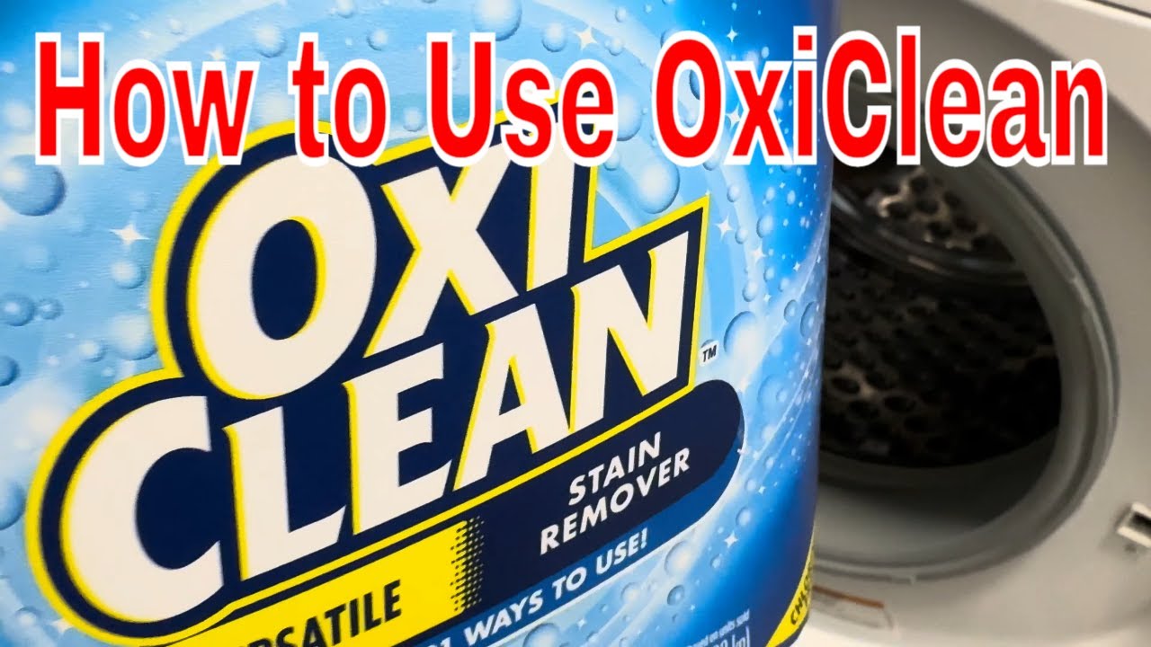 Jak używać OxiClean w pralce