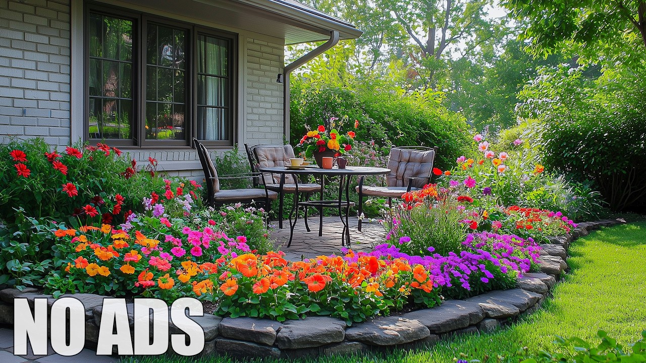 (No Ads)Beautiful Spring Flower Garden 🌸 Relaxing Music to Calm Your Mind, Stop Overthinking