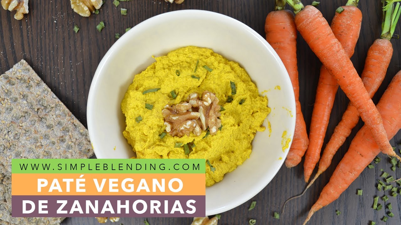 PATÉ VEGANO DE ZANAHORIAS | Cómo preparar paté de zanahorias | Receta vegana de dip de zanahorias