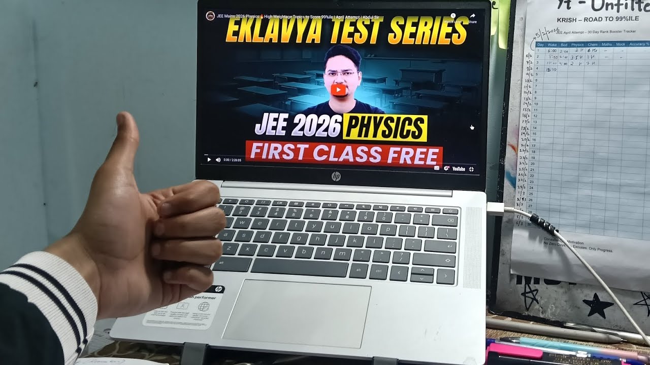 Day 10/60 | JEE 2026 Last 60 Days 🔥 Daily Study Vlog