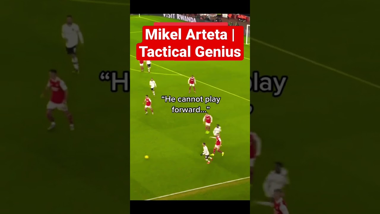 Mikel Arteta | Tactical Genius Breaking Down His Fullback Philosophy #arsenal #football #shorts