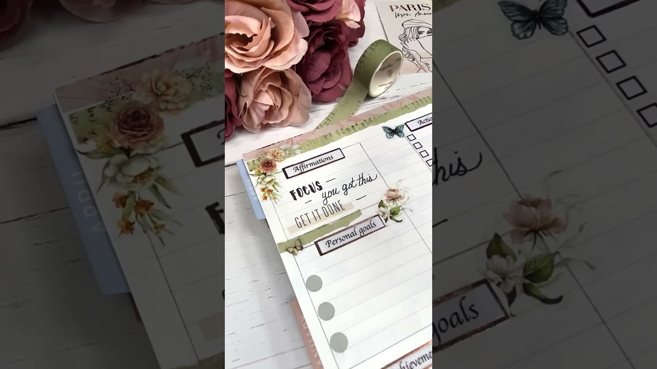 Erin Condren Monthly Setup | April in Paris
