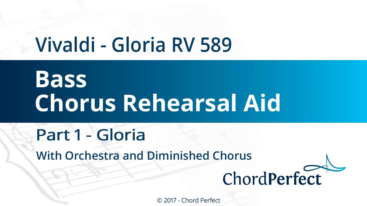 Vivaldi's Gloria Part 1 - Gloria - Bass Chorus Rehearsal Aid