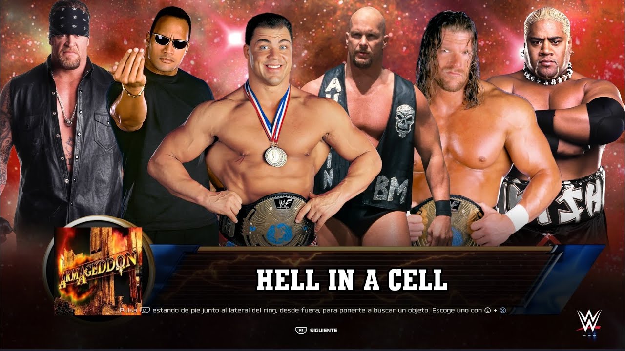 6 man hell in a cell - Armageddon 2000