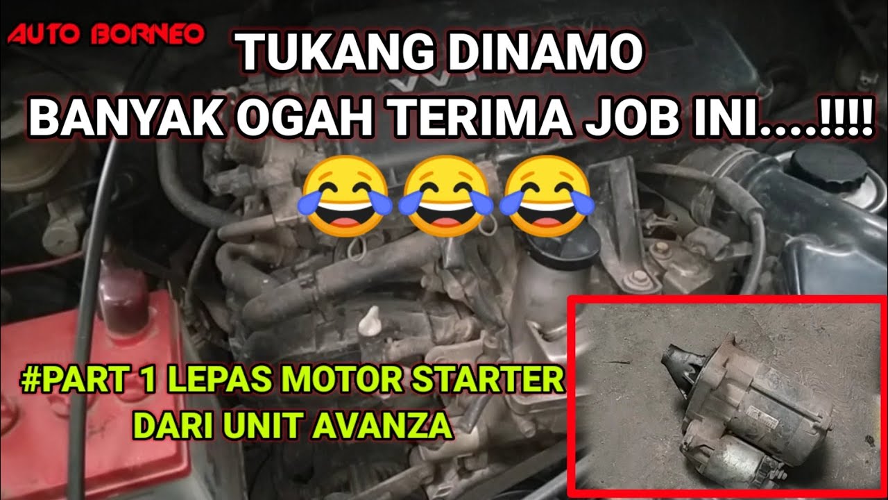 CARA MELEPAS DINAMO STARTER AVANZA DARI MESINNYA