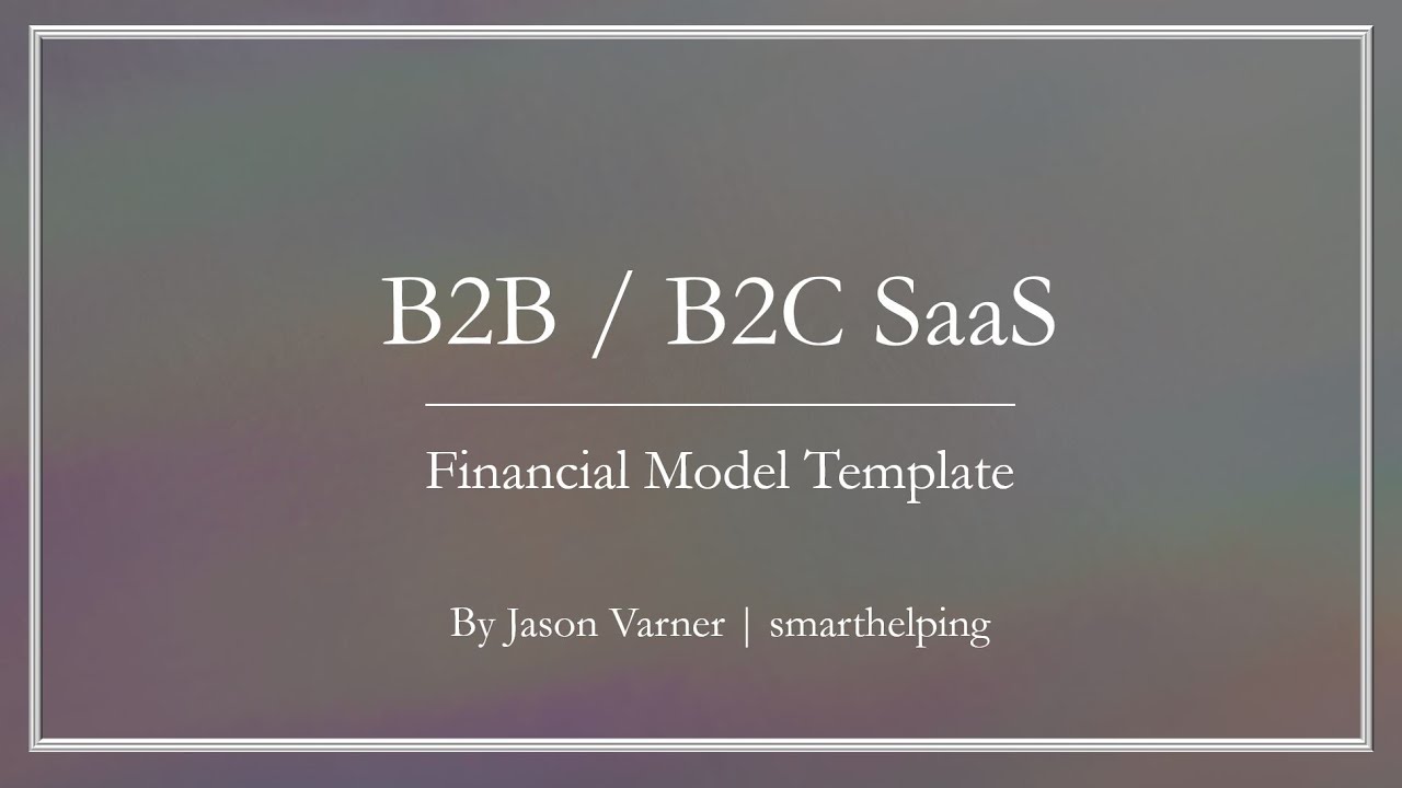 B2B/B2C SaaS Financial Model with 3 Pricing Tiers