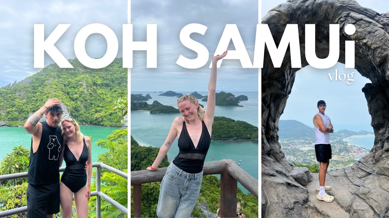 1 Month in Thailand | KOH SAMUI | pig island, ang thong national park & ziplines🍹⛵