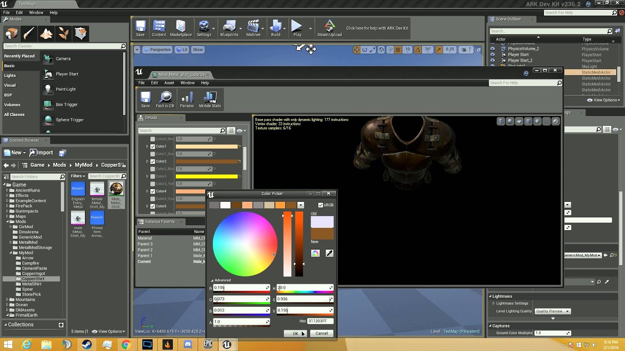 Ark Dev Kit Tutorial: 9- New Armor!