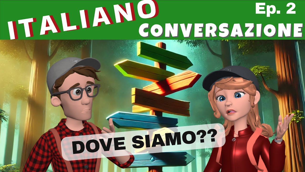🇮🇹 Learn Italian with LinguaMotion: LOST IN THE FOREST -  Animals and Mistery 🇮🇹