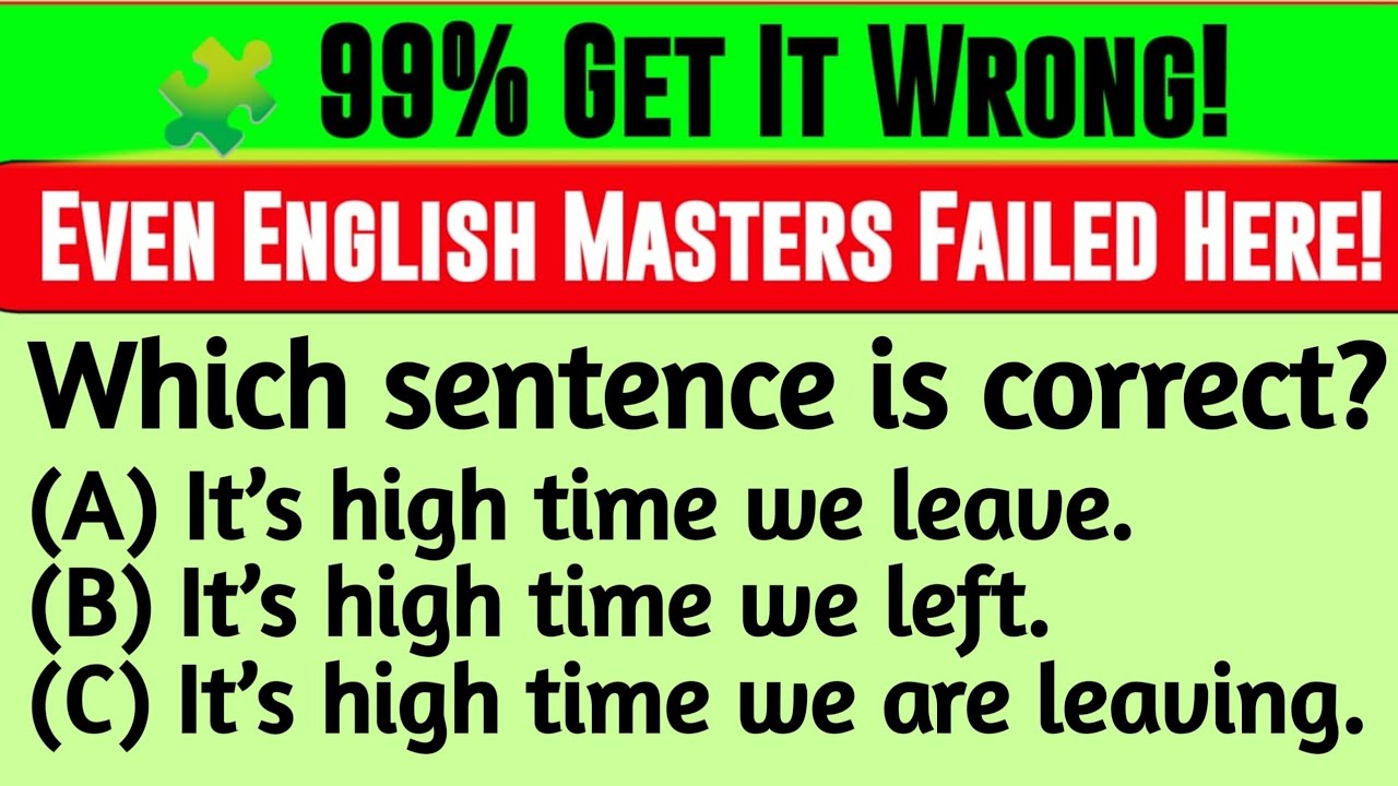 Mixed English Grammar Test: Even Grammar Experts Got Stuck Here 😱