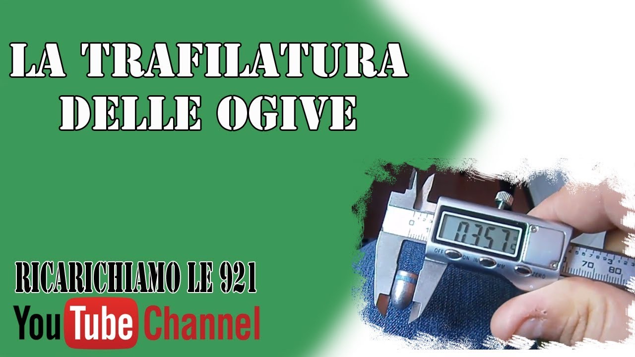 La trafilatura delle ogive - Bullet sizing - Ricarichiamole921