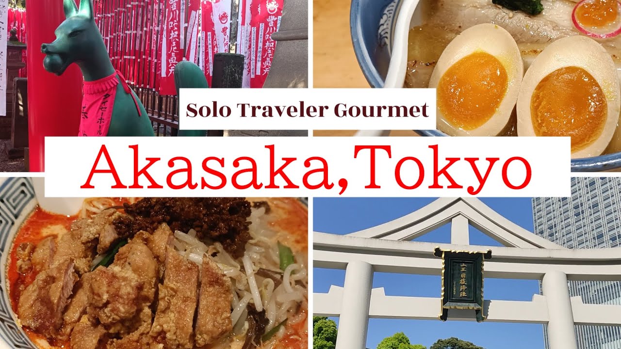 Akasaka,Tokyo Solo Travel.  Introducing Akasaka Gourmet Recommended for Solo Travelers