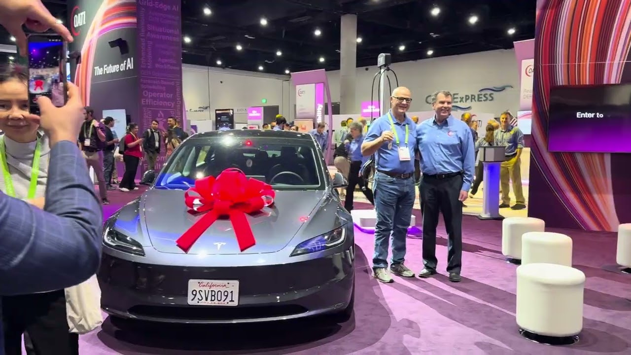 DISTRIBUTECH International Technical conferences 2/2026 TESLA Winner from OATI Ai มีคนใด้รถเทสลา