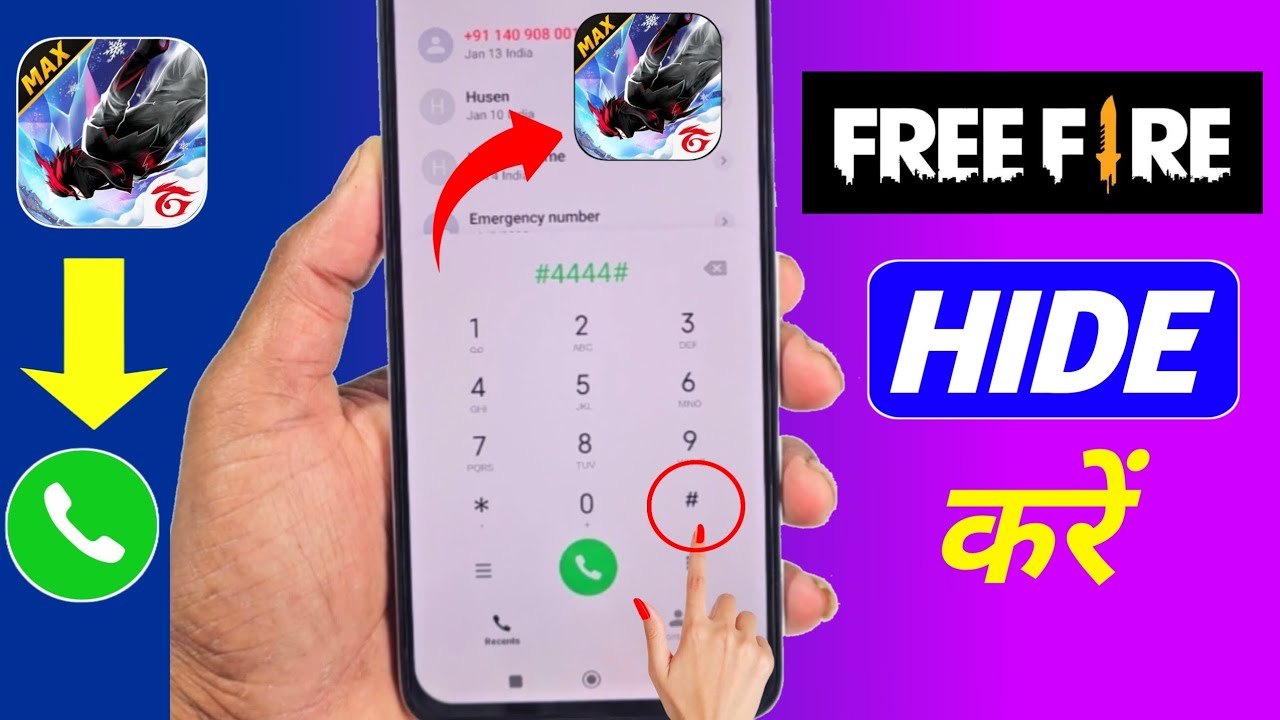 How To Hide Free Fire In Dailer (New Process) free fire dailer mein kaise chupaye