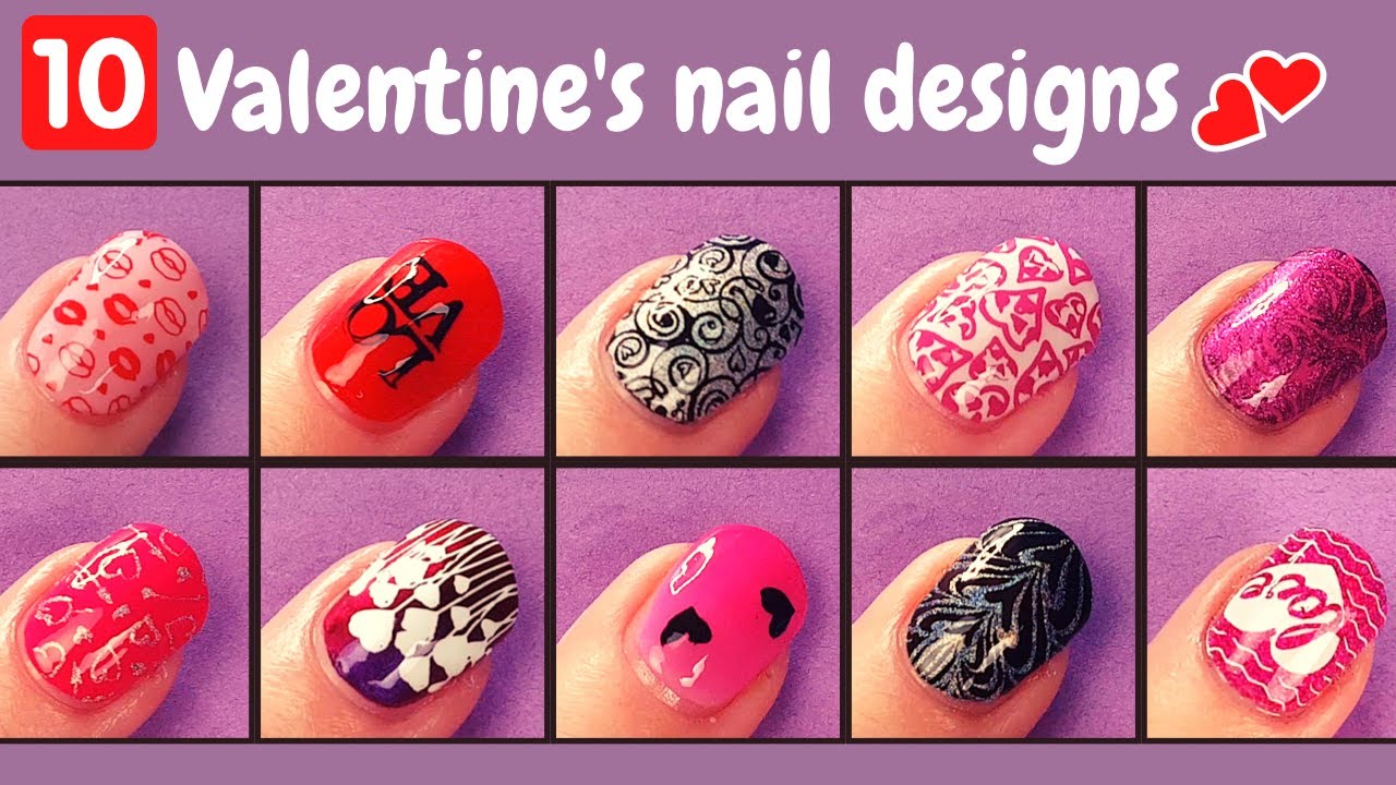 Valentines day nails | 10 easy valentines day nail ideas