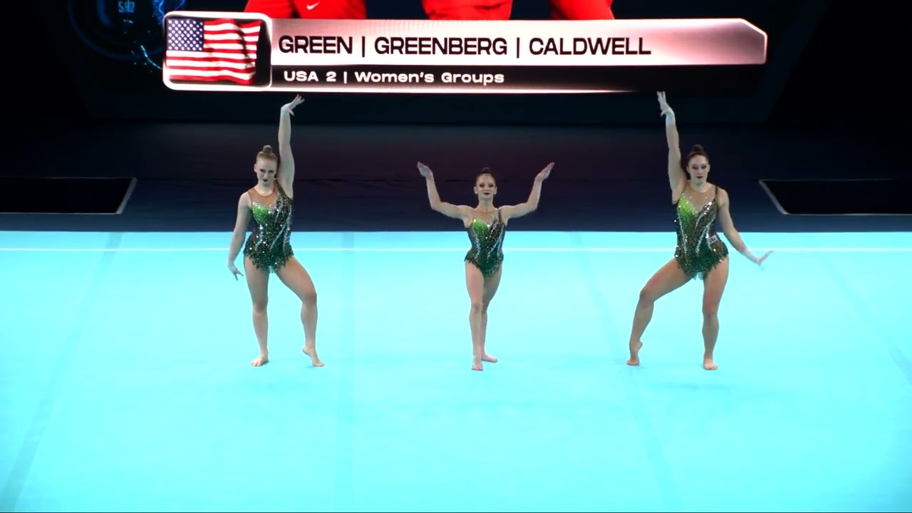 United States 2 (USA) - 2024 Acrobatic Worlds, Guimaraes (POR) Dynamic Qualification  Women's Group