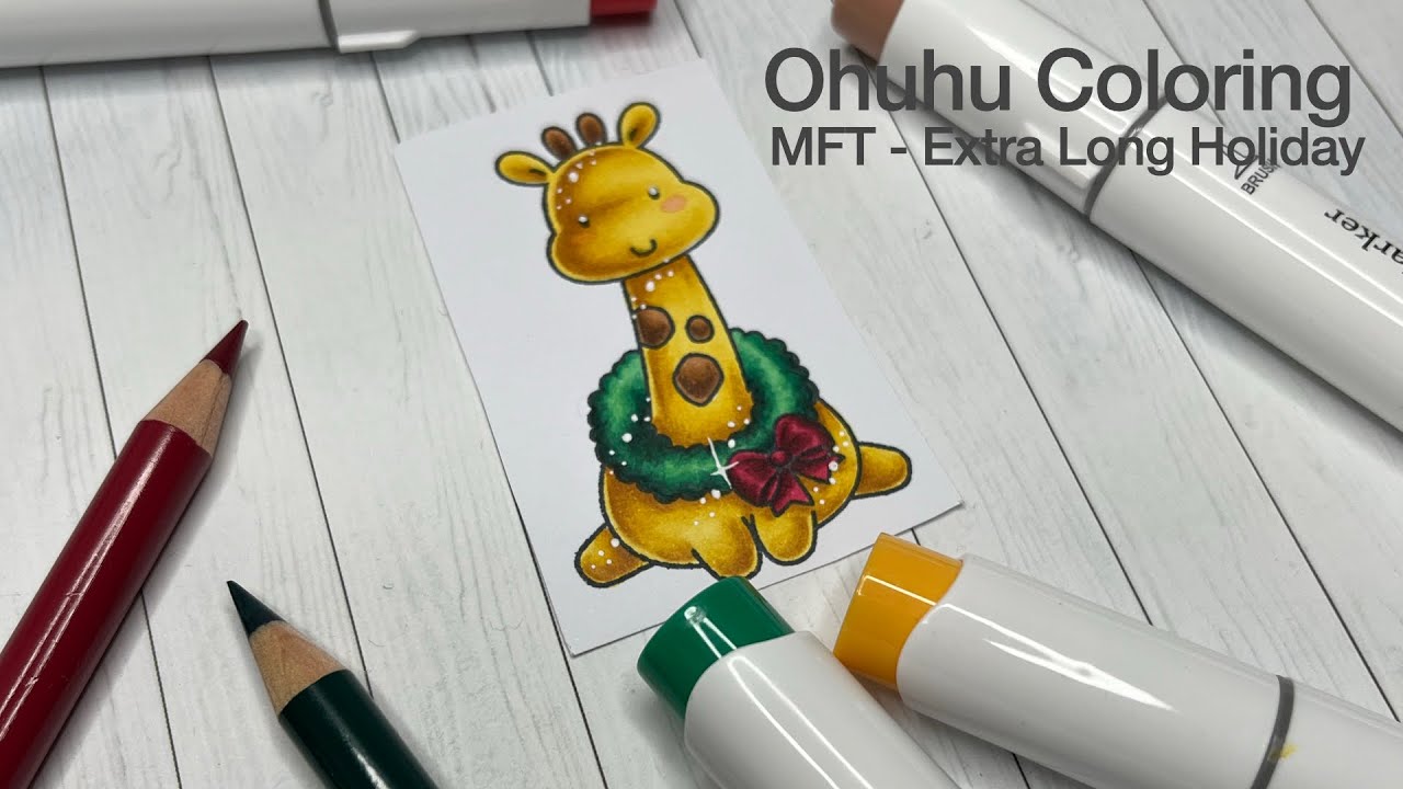 MFT Long Holiday I Coloring Ohuhu Marker and Polychromos
