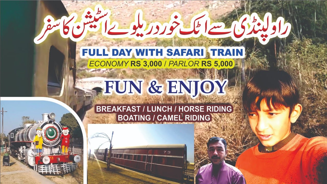 Rawalpindi to Attock station in Safari train 😍 | 8 hours journey in just 3500 rupees / Horse riding