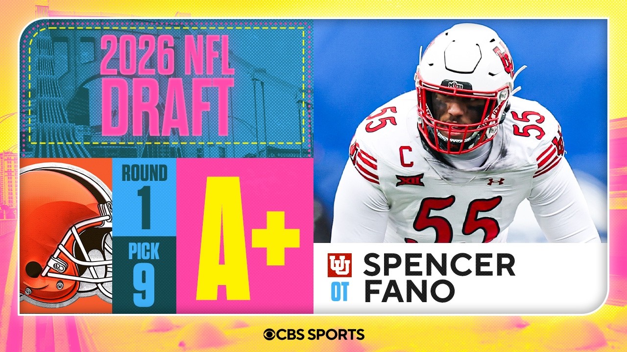 Browns select Spencer Fano No. 9 overall | 2026 NFL Draft Grades & Reaction