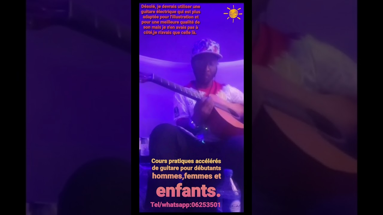 A tous les amoureux de musique,Je vous offre une formation accélérée pour jouer la guitare vite fait