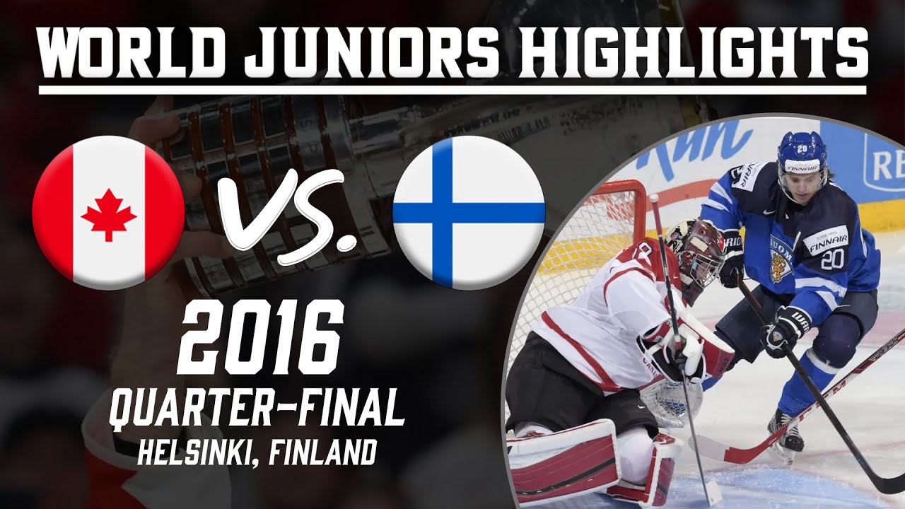 Canada vs. Finland | 2016 WJC Quarter-Final | Full Highlights