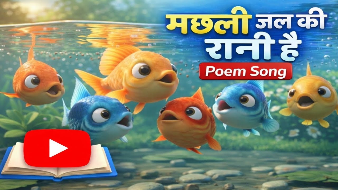 मछली जल की रानी है  Song | Kids Poem and Rhyme | बच्चों की प्यारी कविता