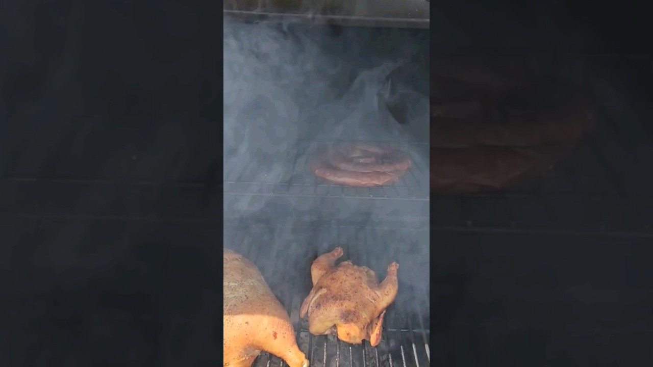 Smoking Saturday: BBQ injected cornish hen. 