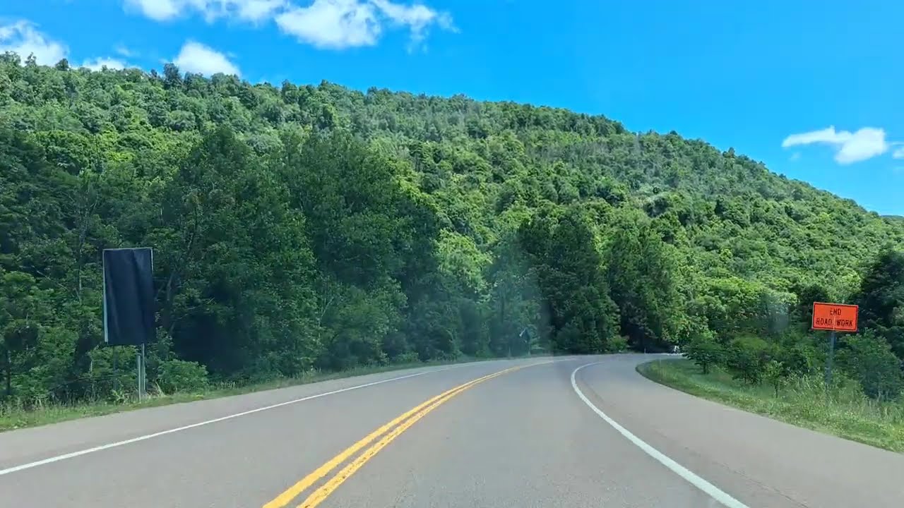 Scenic Drive Outside Mt Savage, Maryland in the Allegheny Mountains on Hwy 36 N to Corriganville, MD